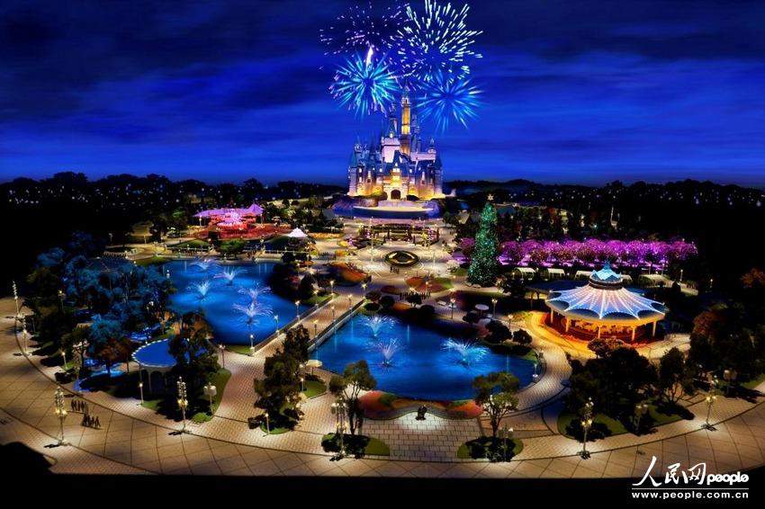 上海迪士尼乐园城堡建造启动