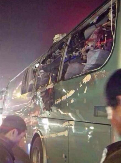 陕西蒲城大巴爆炸追踪+伤亡人数上升为4死25