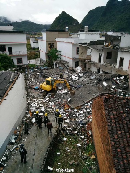 广西马山一栋楼房爆炸5人遇难系屋主非法私制炸药