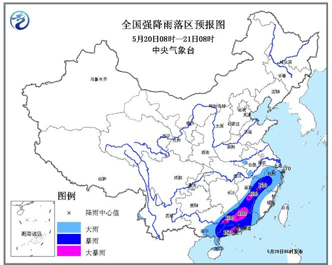 暴雨强对流双预警持续 广西广东局地今天有大