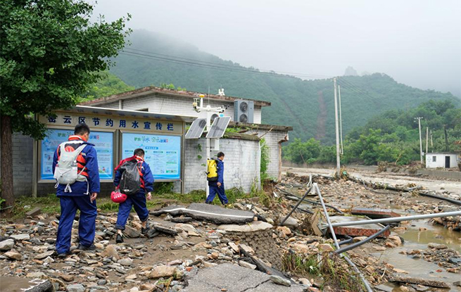 北京密云发生强降雨天气