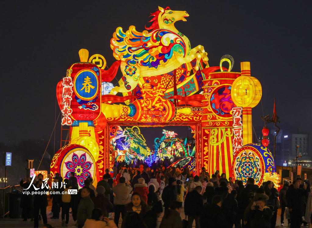 陕西西安：雅致花灯迎客来