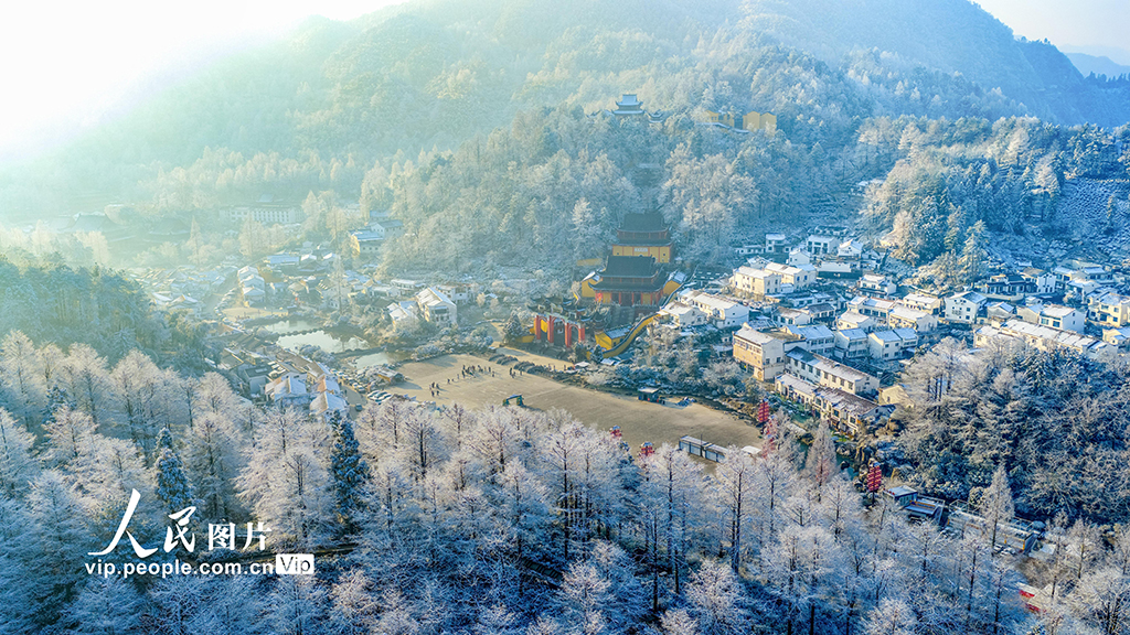 安徽池州：九华山雪景如画【3】