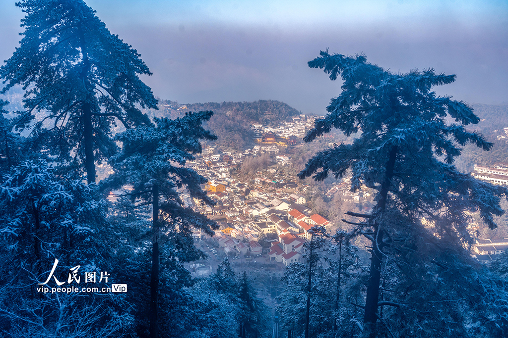安徽池州：九华山雪景如画【8】