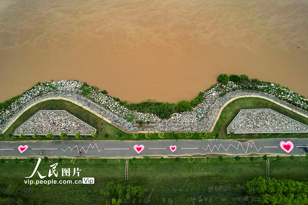 山西永济：道路彩绘助力黄河风情游【3】