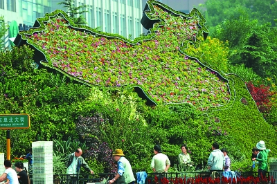 繁花似锦迎国庆:22个立体花坛 4000万株鲜花装点京城