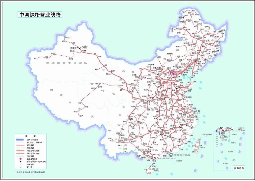 高清高铁地图