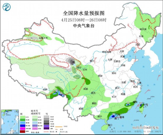 江南和中国南部有许多暴风雨过程，在青海，西