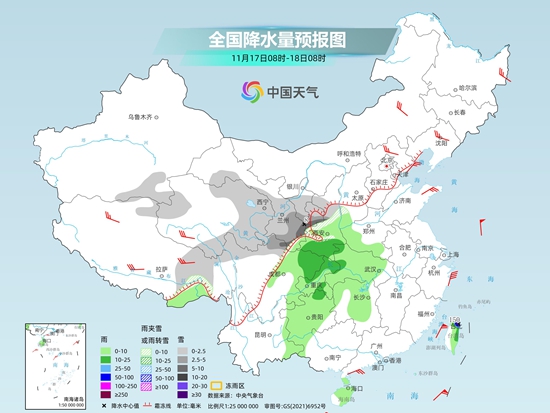 强冷空气携雨雪降温年夜风囊括中东部 北方多地有年夜到暴雪